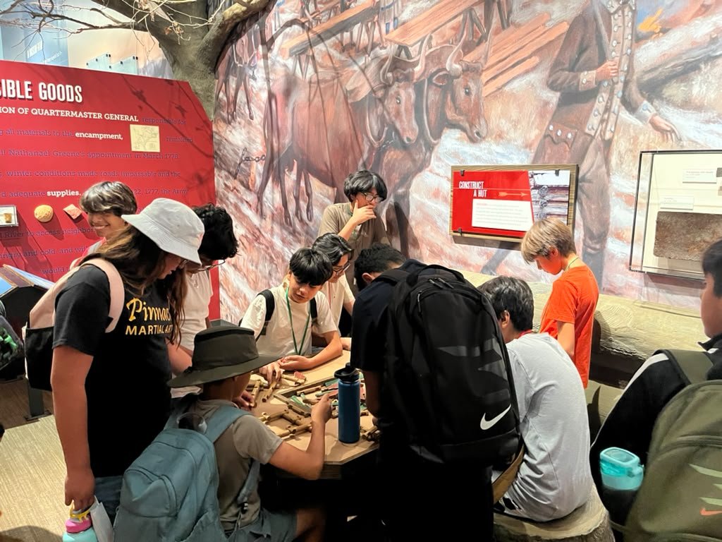 Hands-on history in the Valley Forge museum.